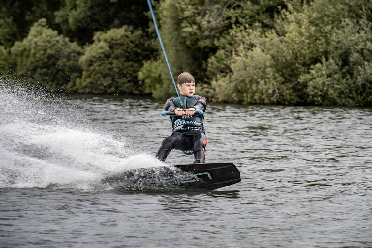 Charlie Lloyd at the 2022 Malibu Boats UK Wakeboard And Wakesurf Nationals